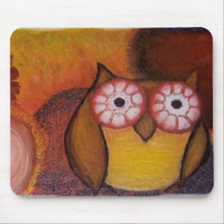 Tapis De Souris Hibou vibrant Mousepad