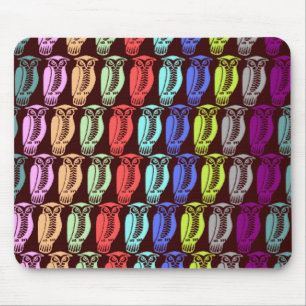 Tapis De Souris Hiboux multicolores