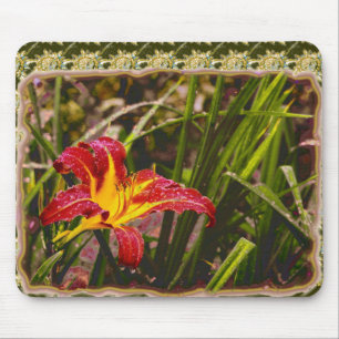 Tapis De Souris Hier Lily Après La Pluie