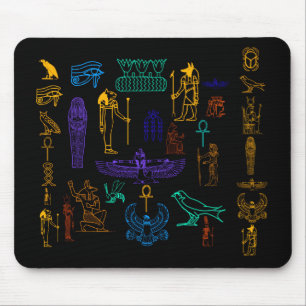 Tapis De Souris Hiéroglyphes égyptiens anciens Mousepad