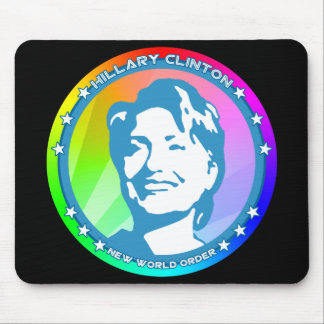 Tapis De Souris hillary clinton. arc-en-ciel.