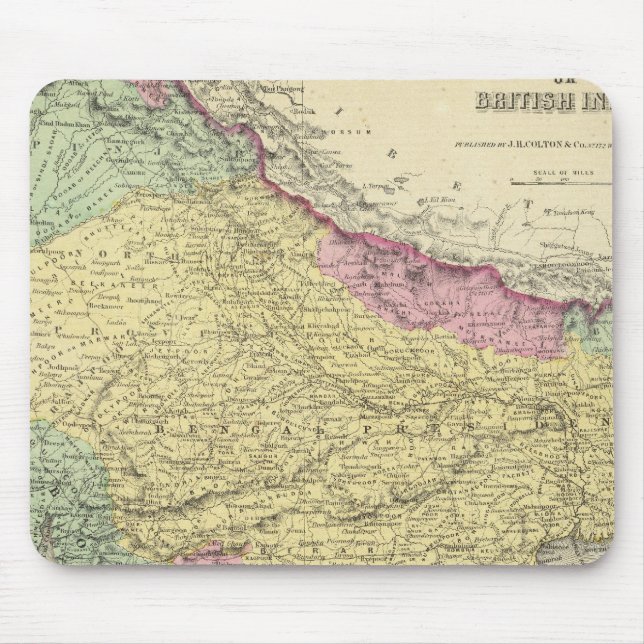 Tapis De Souris Hindostan Ou Inde Britannique 2 (Devant)