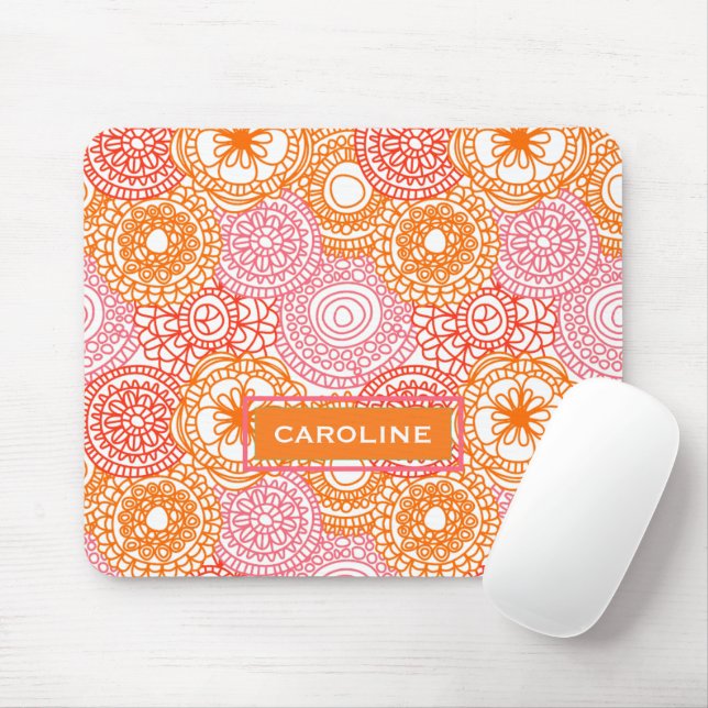 Tapis De Souris Hip Fun Happy Summer Floral Pattern (Avec souris)