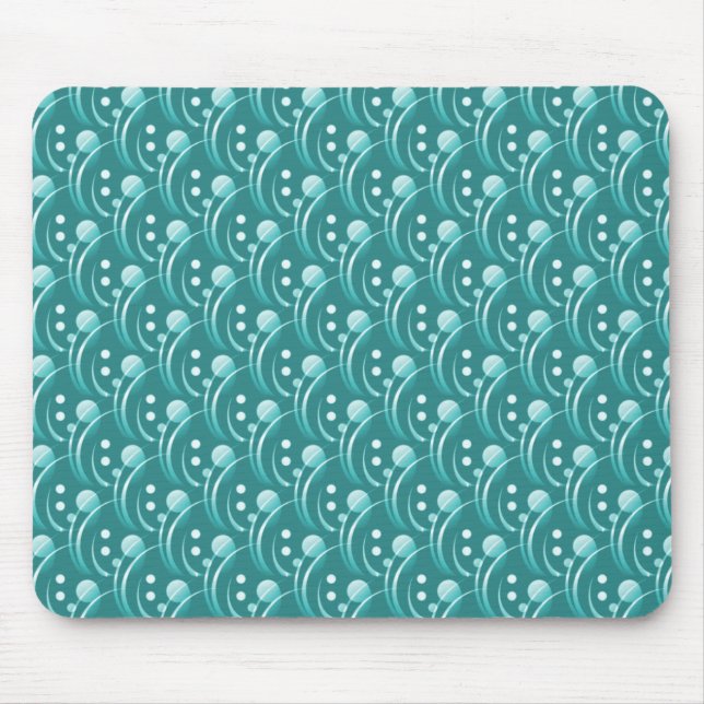Tapis De Souris Hip Turquoise et élégant Mousepad (Devant)