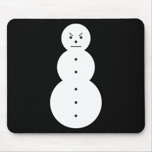 Tapis De Souris Hiphop Angry Snowman Noël