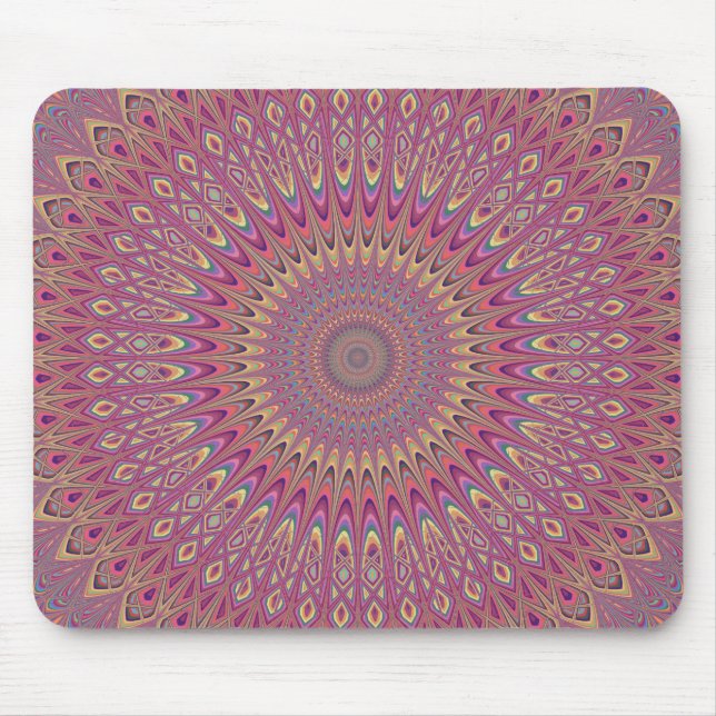 Tapis De Souris Hippie grille mandala (Devant)