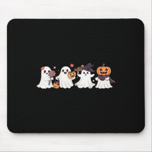 Tapis De Souris Hippie Halloween Mignon Fantôme Boo Saison Squelet