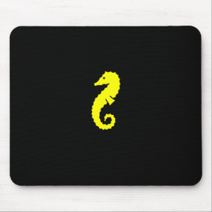 Tapis De Souris Hippocampe de Glow_Yellow d'océan