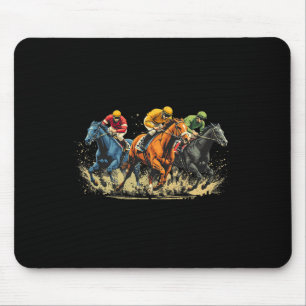 Tapis De Souris Hippodrome Rodéo Hippodrome Course hippique