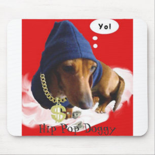 Tapis De Souris hippopmarron3, chienchien de bruit de hanche