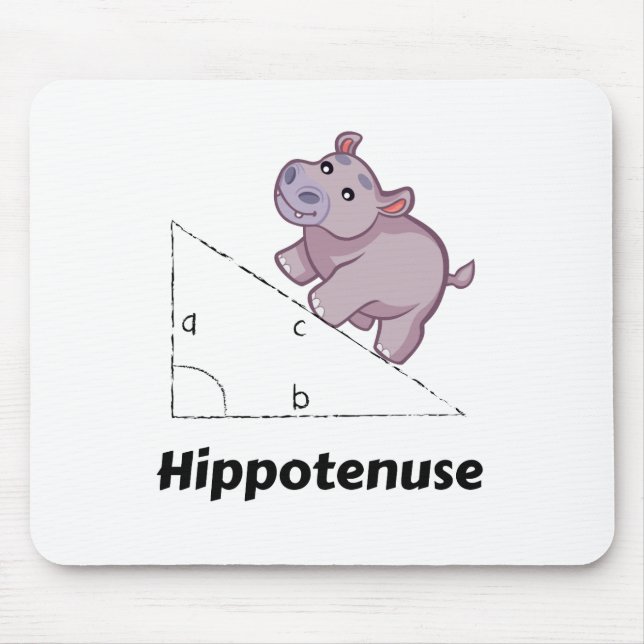 Tapis De Souris Hippotenuse Math drôle (Devant)