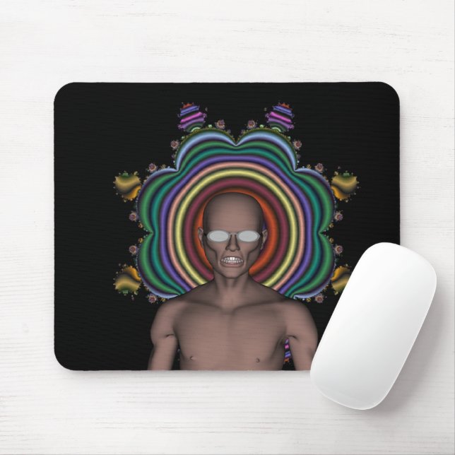 Tapis de souris Hippy Punk (Avec souris)