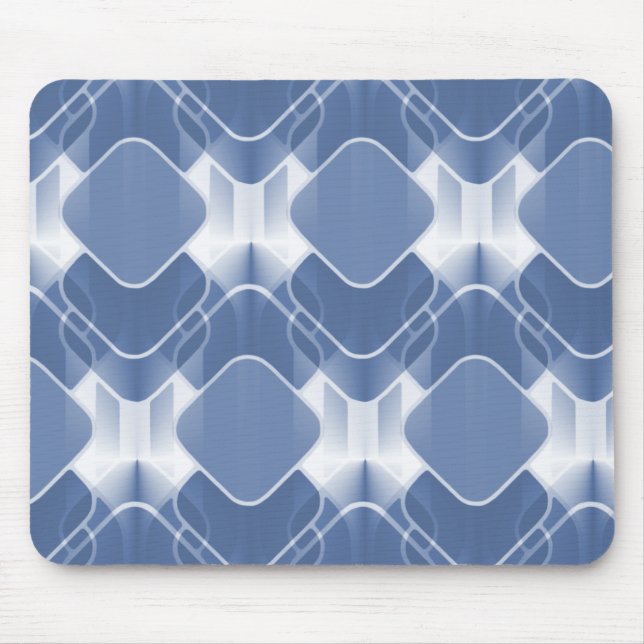 Tapis De Souris Hipster Mousepad rétro, bleu (Devant)