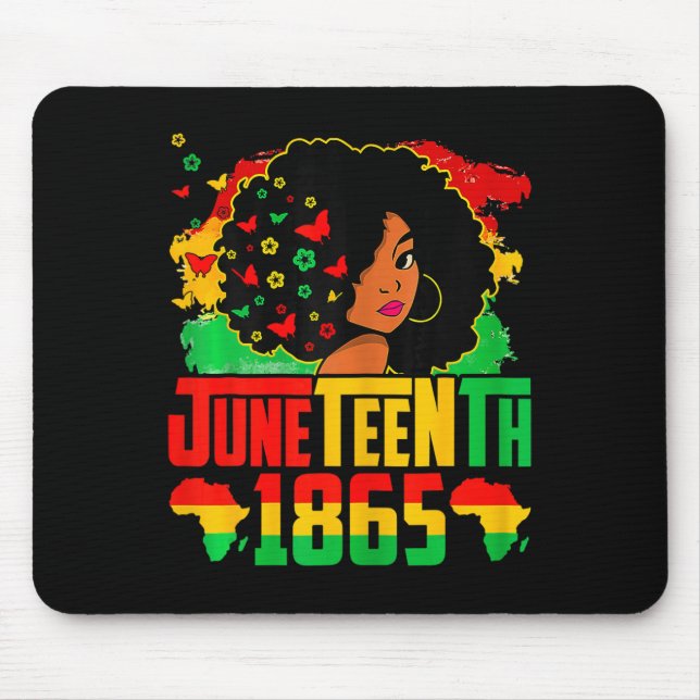Tapis De Souris Histoire des Noirs Juneteenth est mon jour de l'in (Devant)