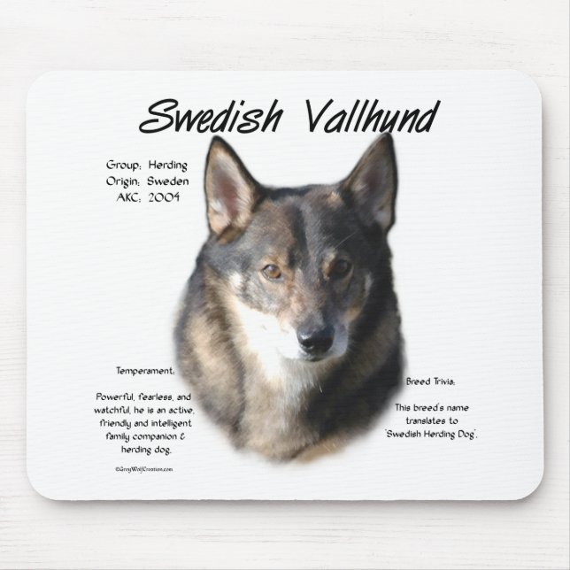 Tapis De Souris Histoire suédoise de Vallhund (Devant)