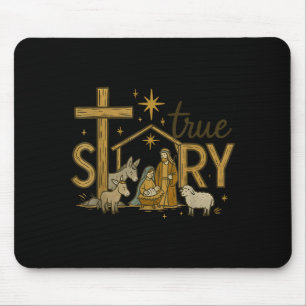 Tapis De Souris Histoire vraie de la Nativité Noël Enfant Jésus Re