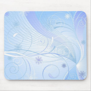 Tapis De Souris hiver bleu