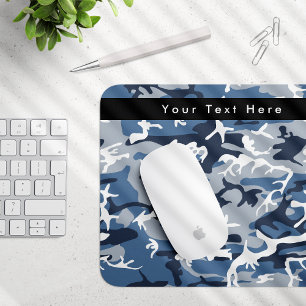 Tapis De Souris Hiver Camouflage bleu neige, Militaire, Armée