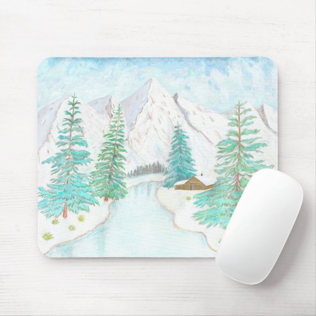 Tapis De Souris Hiver et persistants (Avec souris)