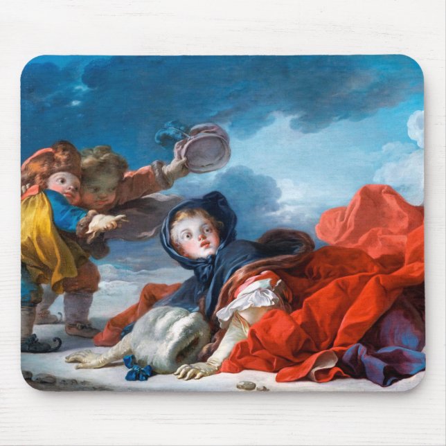 Tapis De Souris Hiver, Fragonard (Devant)