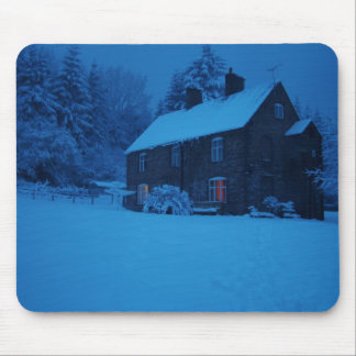 Tapis De Souris Hiver, scène de Noël