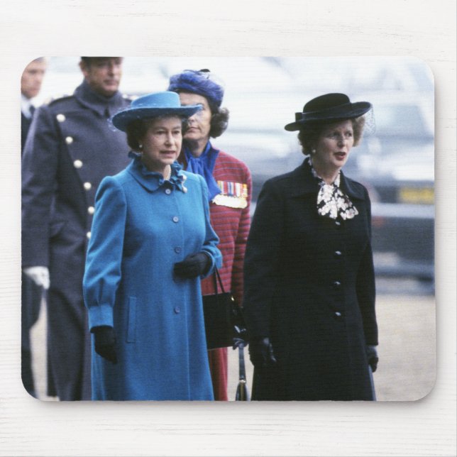 Tapis De Souris HM Queen Elizabeth II-Margaret Thatcher (Devant)
