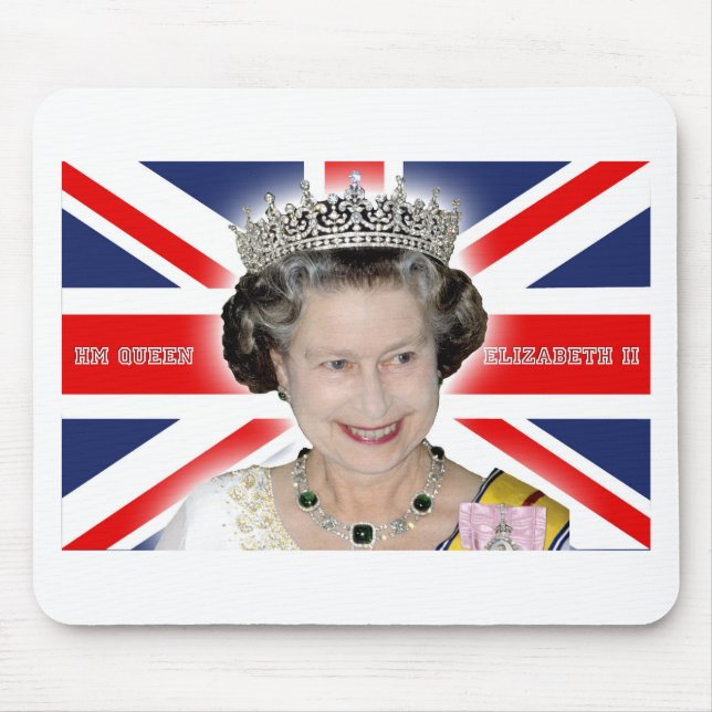 Tapis De Souris HM Queen Elizabeth II - Photo Pro (Devant)