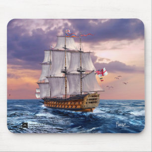 Tapis De Souris HMS Victory Flagship Peinture Cadeaux Mousepads