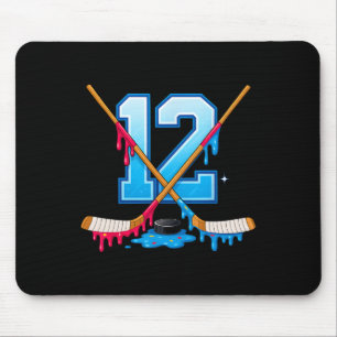 Tapis De Souris Hockey 12 ans Crème Glacée Dégoulinante Jeunesse 1