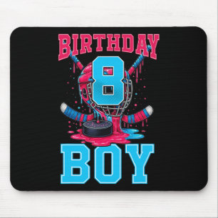 Tapis De Souris Hockey 8 ans crème glacée goutte 8e anniversaire g