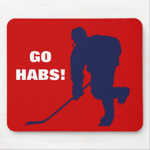 TAPIS DE SOURIS HOCKEY BLEU BLANC ROUGE