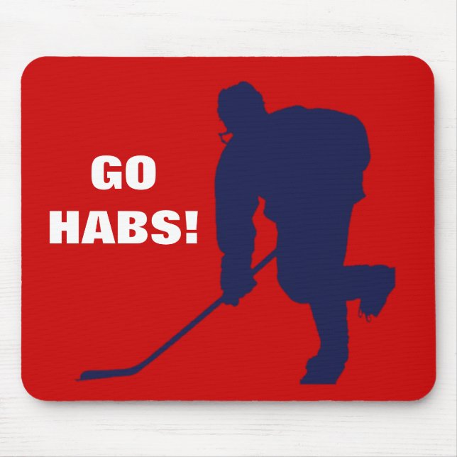 TAPIS DE SOURIS HOCKEY BLEU BLANC ROUGE (Devant)