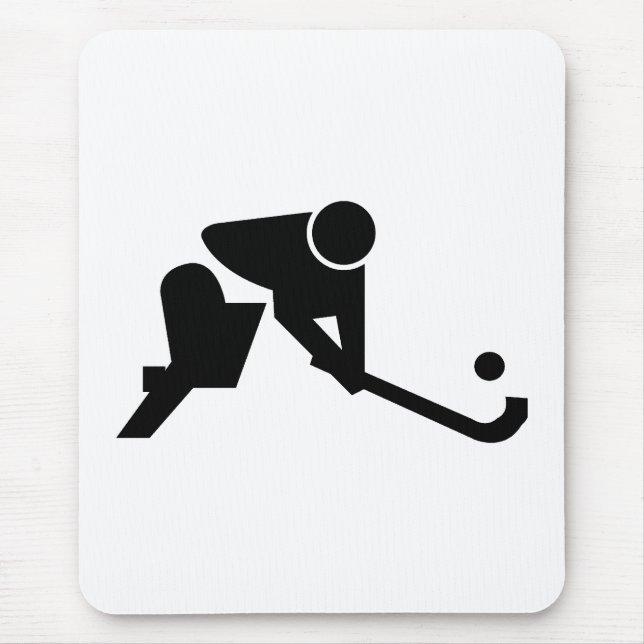 Tapis De Souris Hockey de champ de silhouette (Devant)