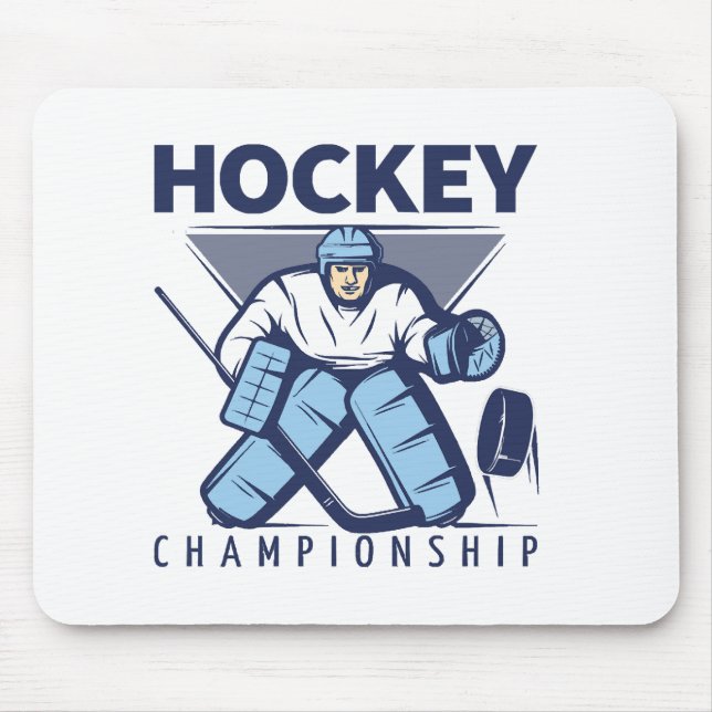 Tapis De Souris Hockey drôle (Devant)