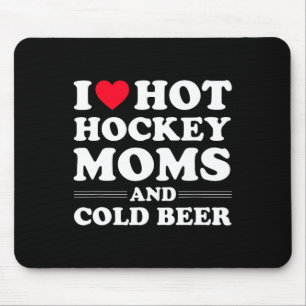 Tapis De Souris Hockey Fun J'Aime Les Moms De Hockey Chaud Et La B