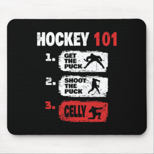 Tapis De Souris Hockey - Joueur de hockey - Hockey drôle