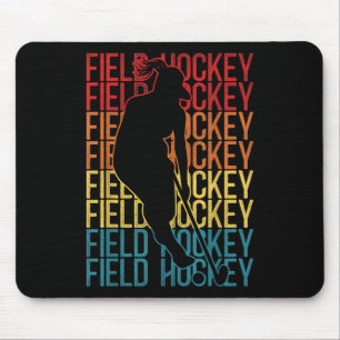Tapis De Souris Hockey sur gazon rétro vintage Hockey sur gazon