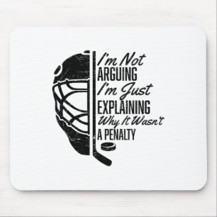 Tapis De Souris Hockey sur glace Drôle de joueur de hockey Je ne d