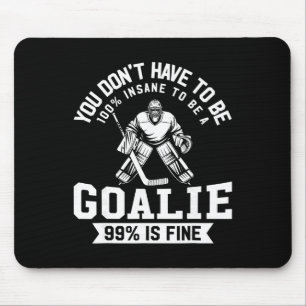 Tapis De Souris Hockey sur glace Drôle Gardien de but Homme Femme