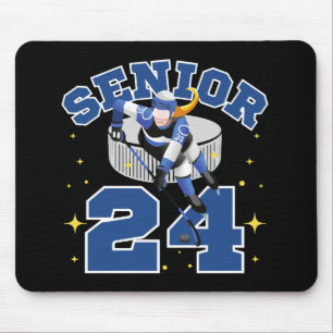 Tapis De Souris Hockey sur glace drôle Senior 2024