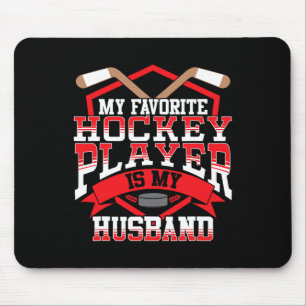 Tapis De Souris Hockey sur glace Mon joueur de hockey préféré Husn