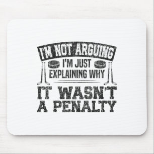 Tapis De Souris Hockey sur glace Vintage Je ne discute pas, j'expl