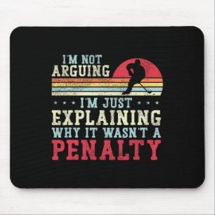 Tapis De Souris Hockey sur glace Vintage Rétro Je ne discute pas,