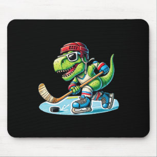 Tapis De Souris Hockeysaurus Dinosaure Hockey sur Glace Trex Enfan
