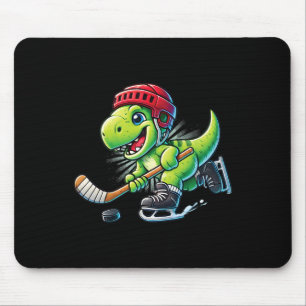 Tapis De Souris Hockeysaurus Dinosaure Hockey sur Glace Trex Enfan
