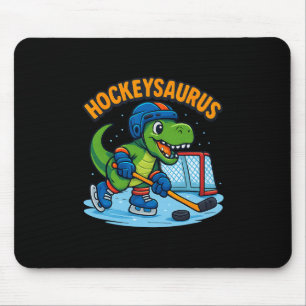 Tapis De Souris Hockeysaurus Drôle Dinosaure Hockey sur Glace Enfa