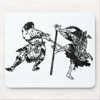 Tapis De Souris Hokusai manga samouraï 1