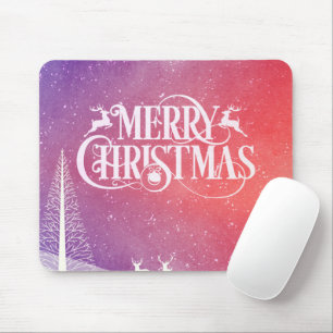 Tapis De Souris Holiday Deer Landscape