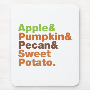 Tapis De Souris Holiday Pies ~ Festive Xmas Thanksgiving Christmas