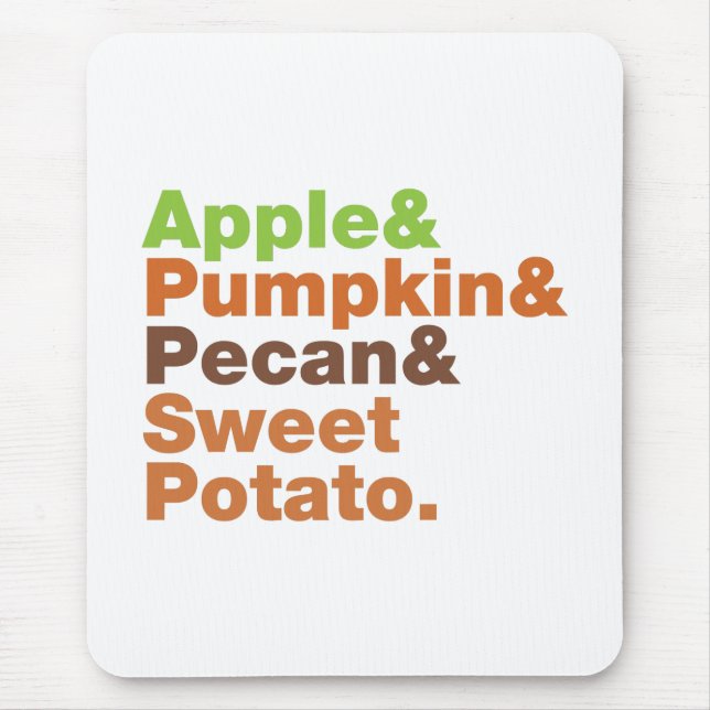 Tapis De Souris Holiday Pies ~ Festive Xmas Thanksgiving Christmas (Devant)